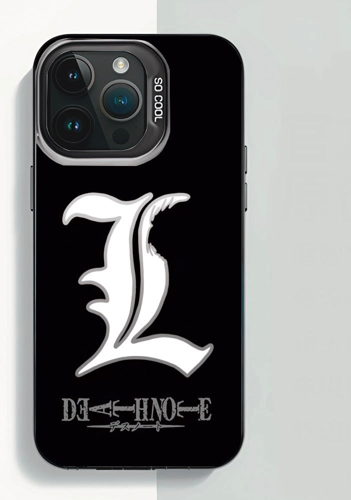 WHITE L DEATHNOTE ANIME PHONE CASE