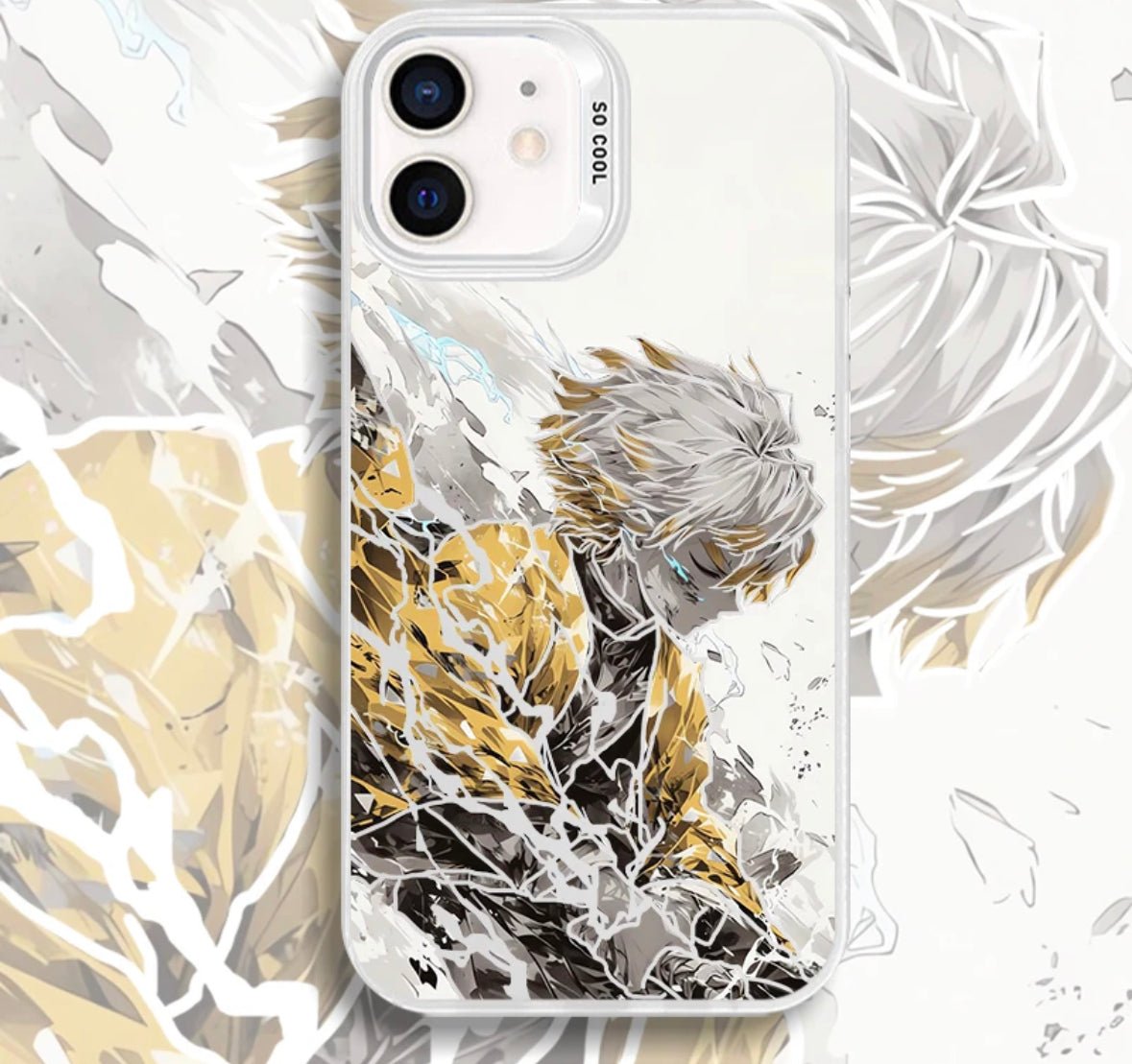 7TH FORM ZENITSU DEMON SLAYER ANIME PHONE CASE - TSUKIYA