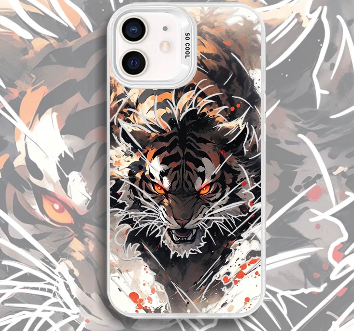 BLACK MYTH SUN WUKONG TIGER ANIME PHONE CASE - TSUKIYA