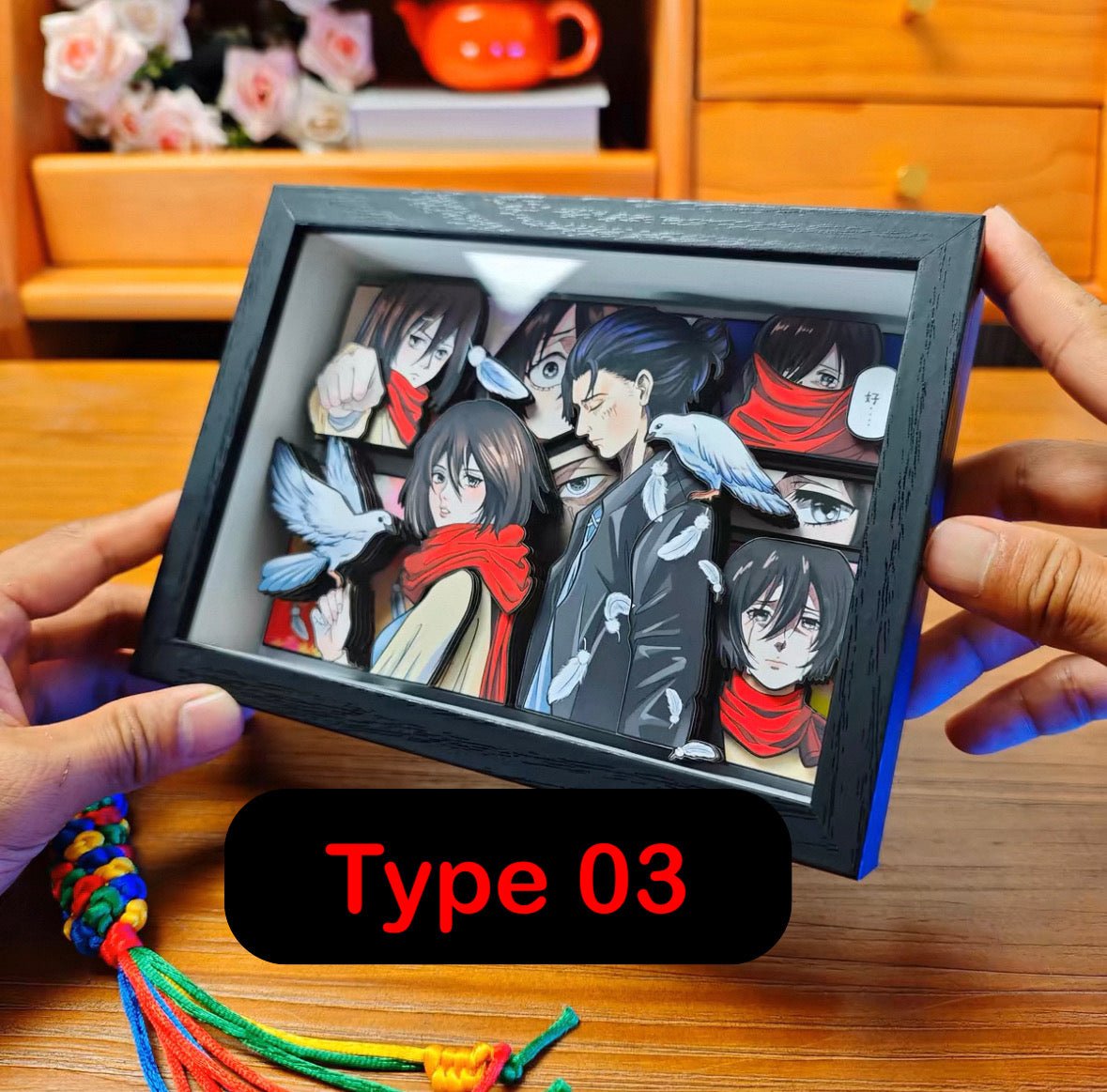 BUBU'S ATTACK ON TITAN SHADOWBOX 3D PICTURE FRAME - TSUKIYA
