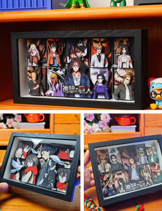 BUBU'S ATTACK ON TITAN SHADOWBOX 3D PICTURE FRAME - TSUKIYA