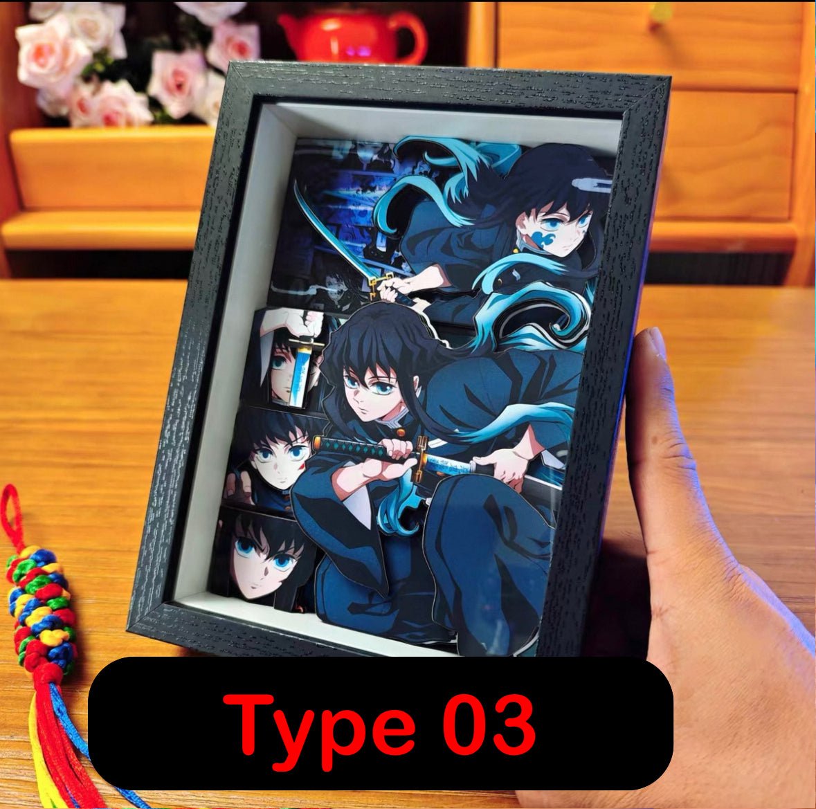 BUBU'S DEMON SLAYER SHADOWBOXES 3D PICTURE FRAME - TSUKIYA