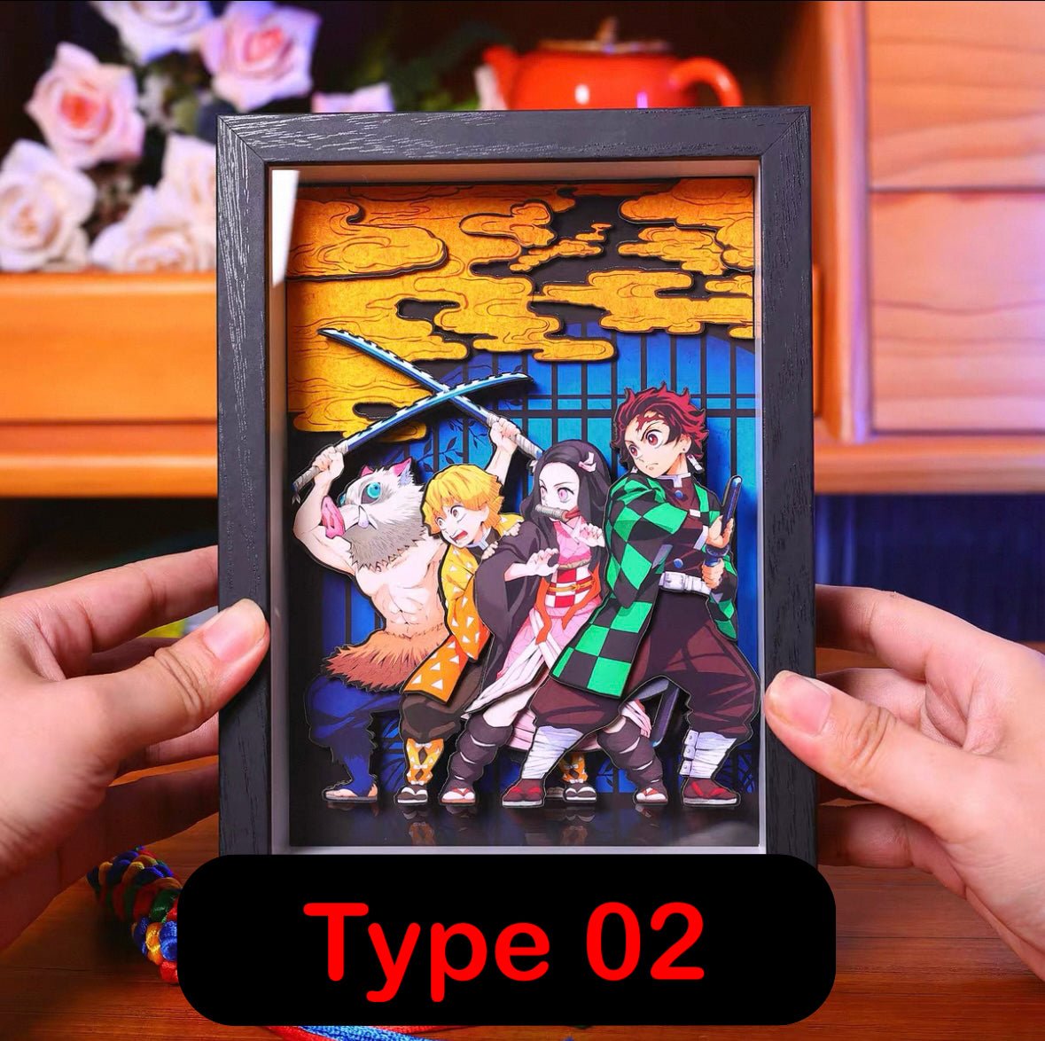 BUBU'S DEMON SLAYER SHADOWBOXES 3D PICTURE FRAME - TSUKIYA