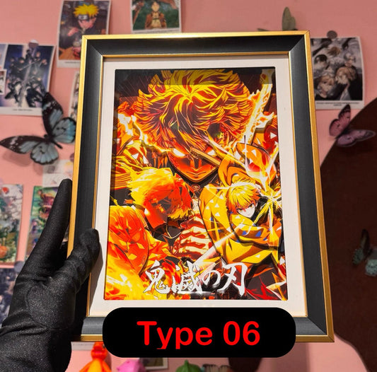 BUBU'S DEMON SLAYER SHADOWBOXES 3D PICTURE FRAME - TSUKIYA
