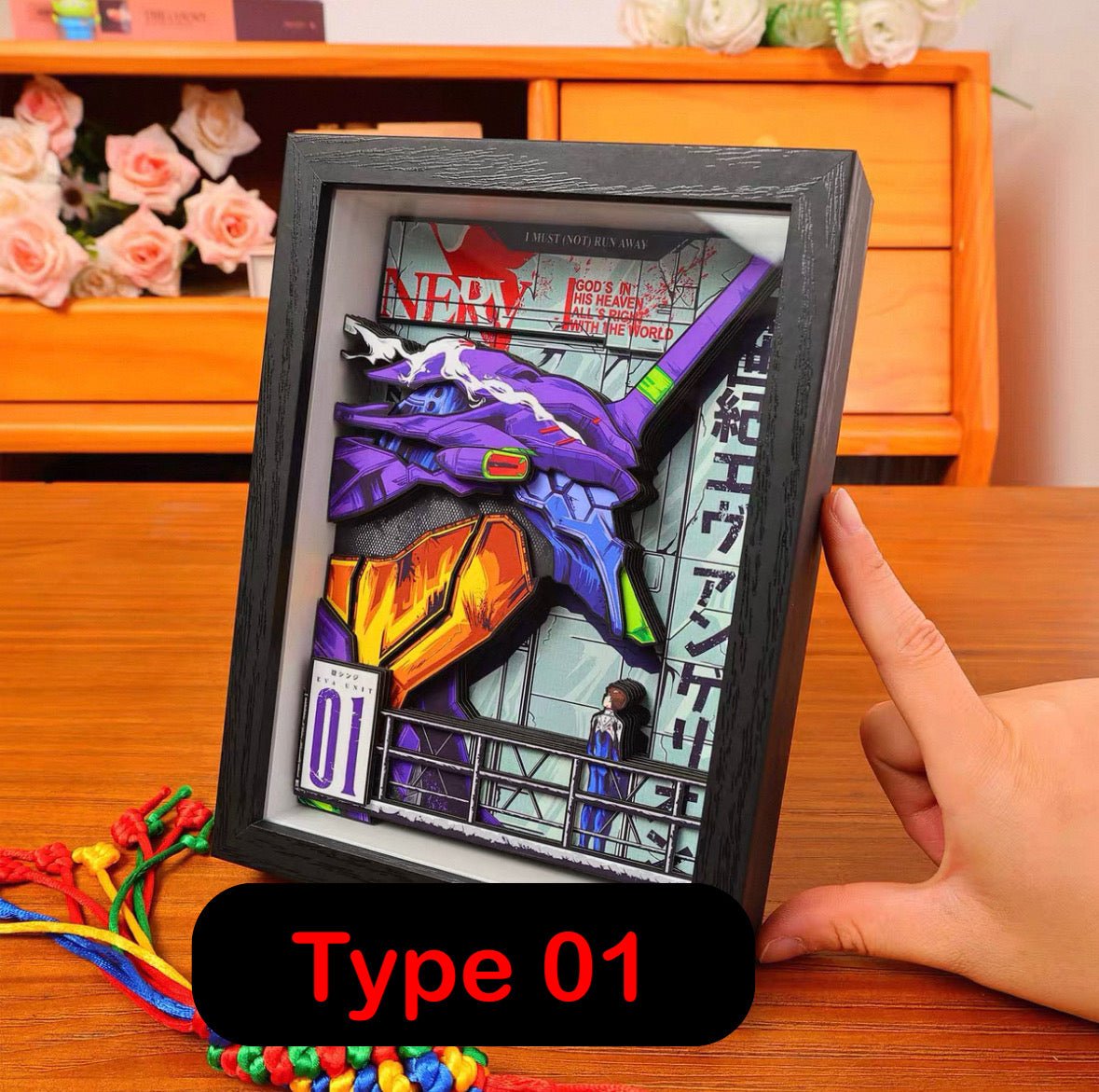 BUBU'S EVANGELION SHADOWBOXES 3D PICTURE FRAME - TSUKIYA