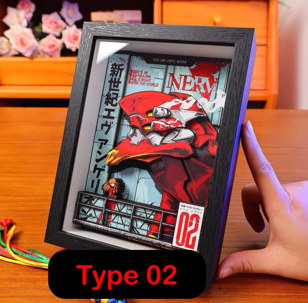 BUBU'S EVANGELION SHADOWBOXES 3D PICTURE FRAME - TSUKIYA