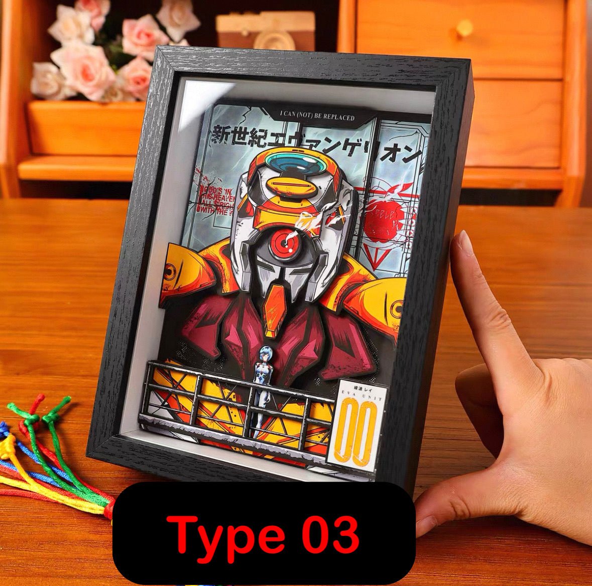 BUBU'S EVANGELION SHADOWBOXES 3D PICTURE FRAME - TSUKIYA