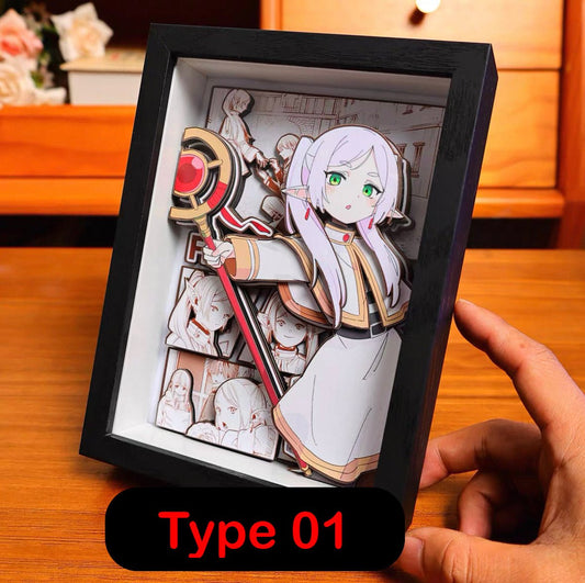 BUBU'S FRIEREN SHADOWBOX 3D PICTURE FRAME - TSUKIYA