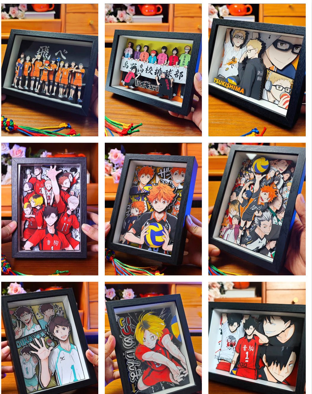 BUBU'S HAIKYUU SHADOWBOXES 3D PICTURE FRAME - TSUKIYA