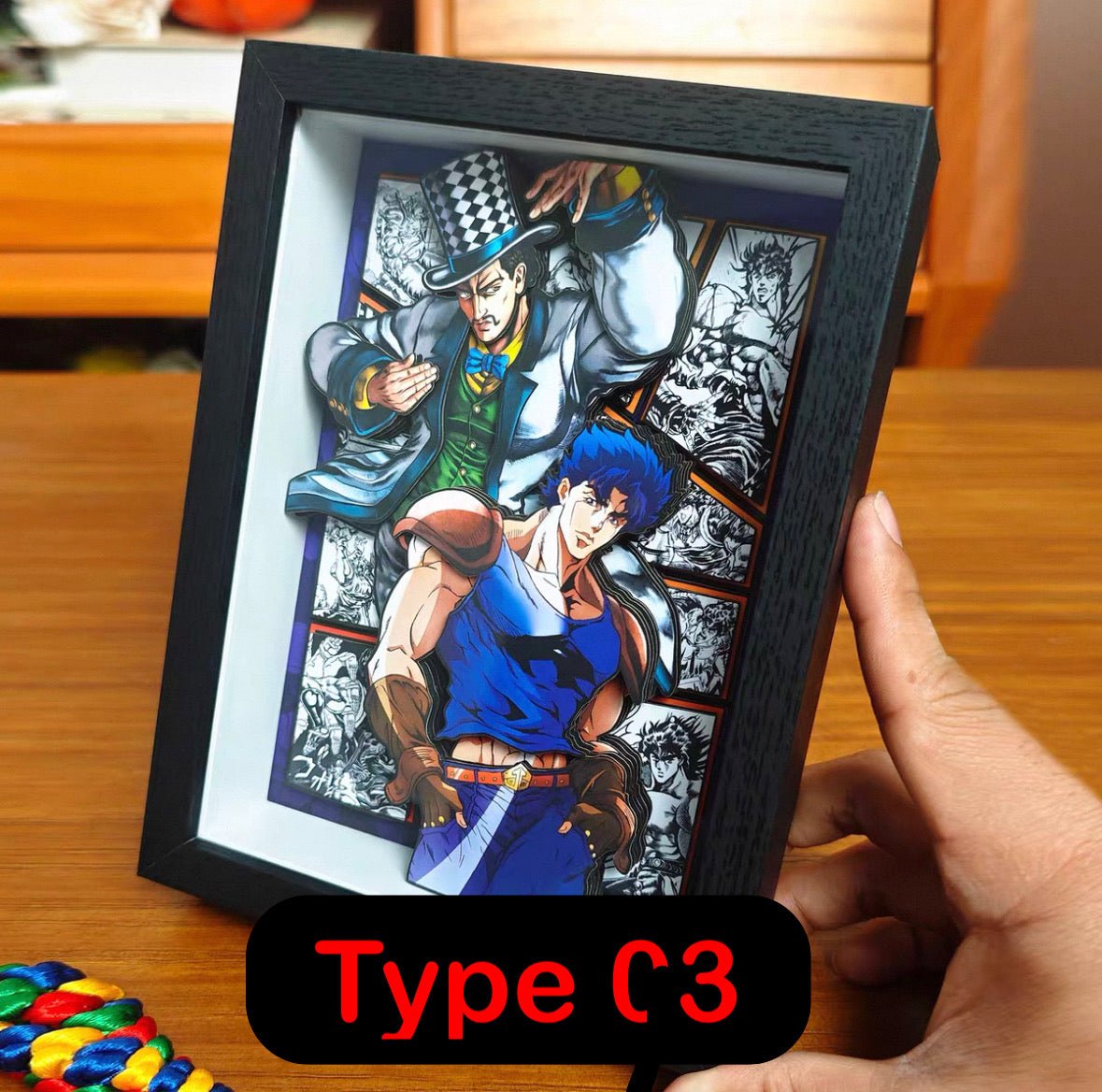 BUBU'S JOJO BIZARRE SHADOWBOXES 3D PICTURE FRAME - TSUKIYA