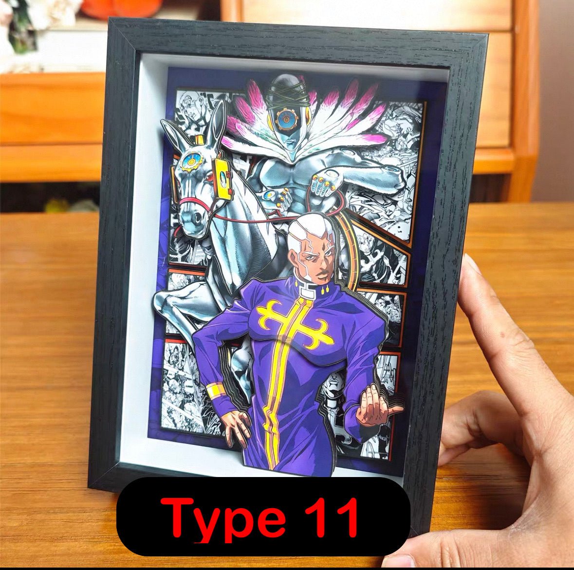 BUBU'S JOJO BIZARRE SHADOWBOXES 3D PICTURE FRAME - TSUKIYA