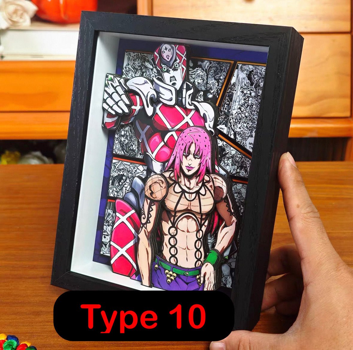 BUBU'S JOJO BIZARRE SHADOWBOXES 3D PICTURE FRAME - TSUKIYA