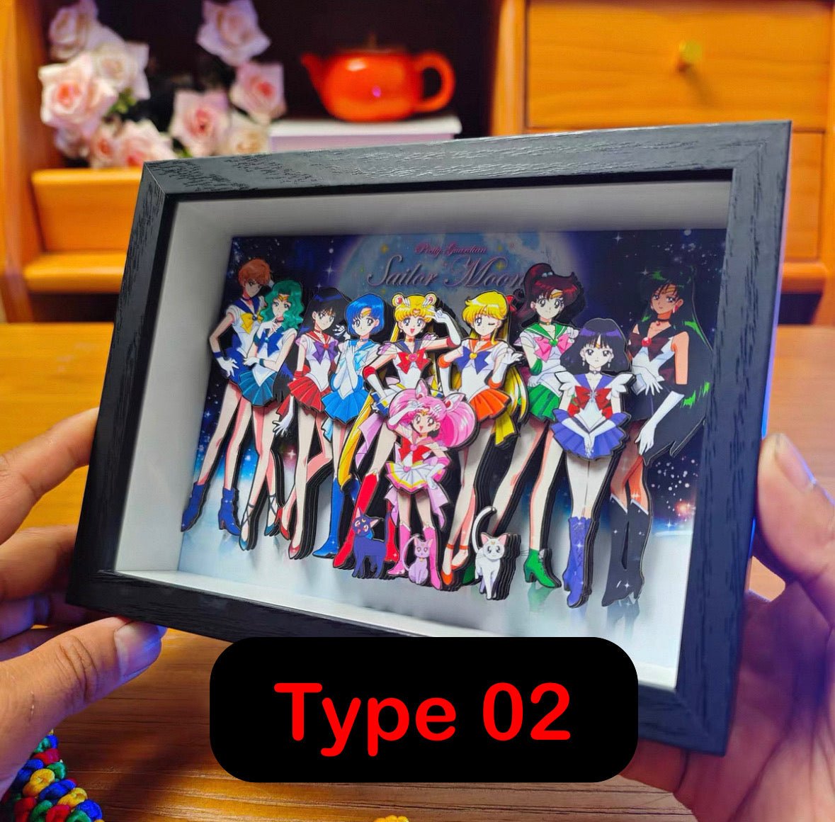 BUBU'S SAILOR MOON SHADOWBOXES 3D PICTURE FRAME - TSUKIYA