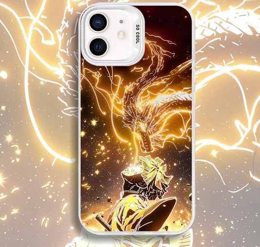 DRAGON GOD ZENITSU DEMON SLAYER ANIME PHONE CASE - TSUKIYA