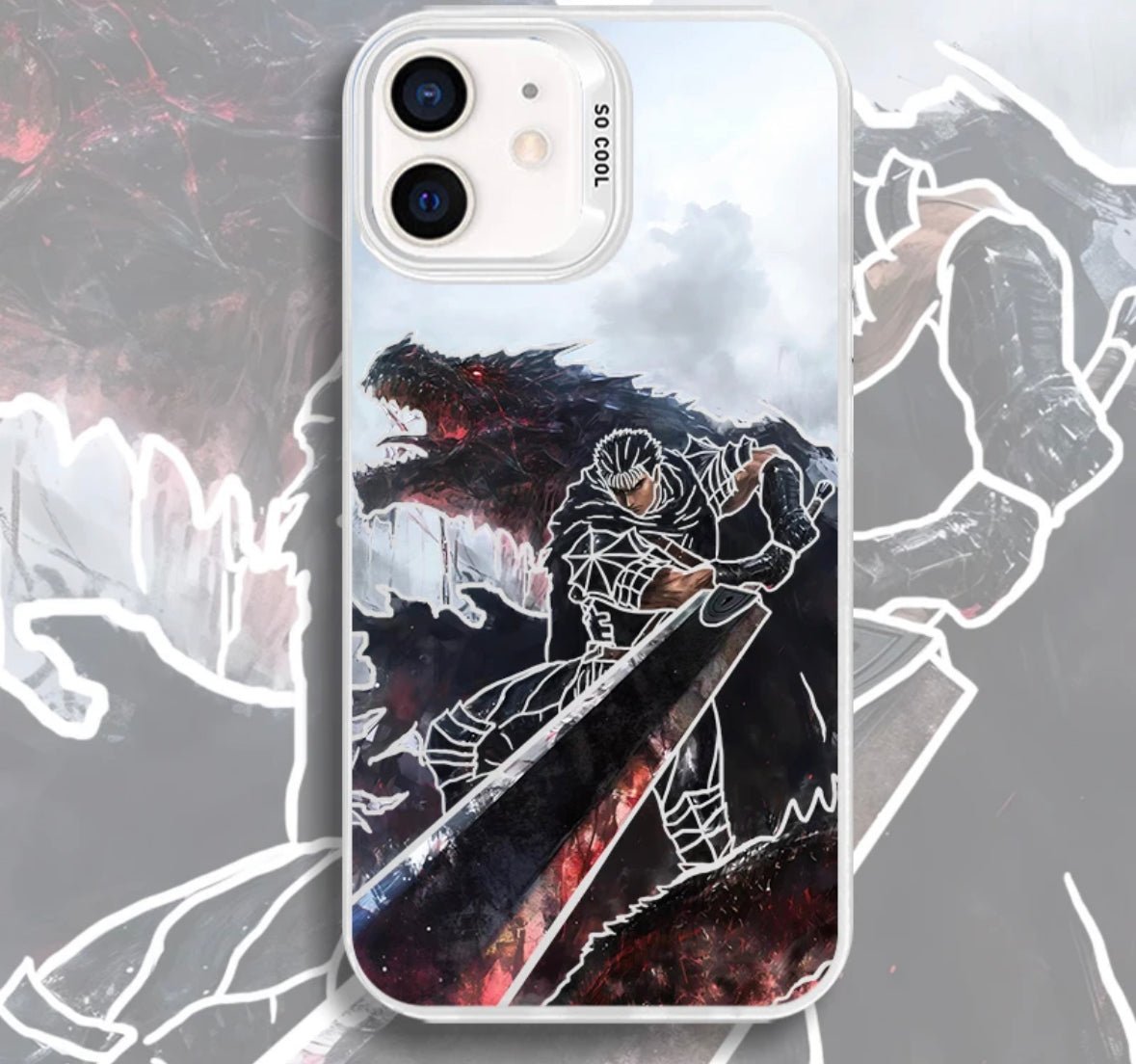 GUTS BERSERK ANIME PHONE CASE - TSUKIYA