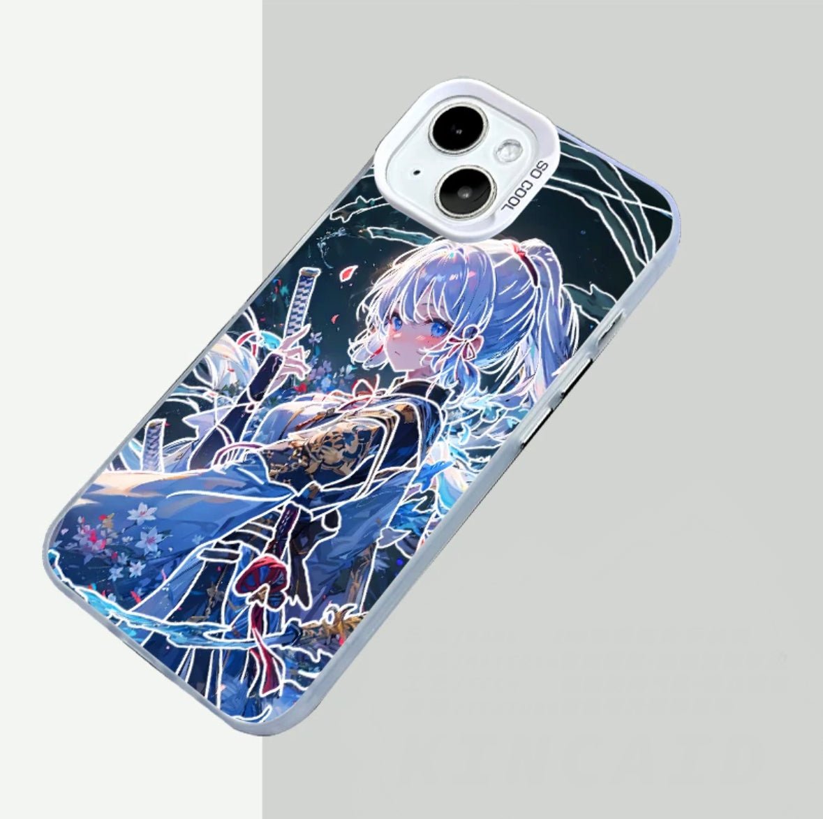 KAMISATO AYAKA ANIME PHONE CASE GENSHIN IMPACT - TSUKIYA