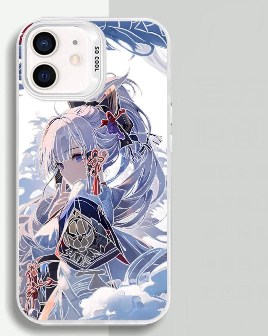 KAMISATO AYAKA ANIME PHONE CASE GENSHIN IMPACT - TSUKIYA