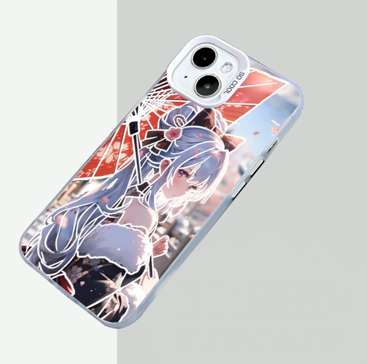 KAMISATO AYAKA ANIME PHONE CASE GENSHIN IMPACT - TSUKIYA
