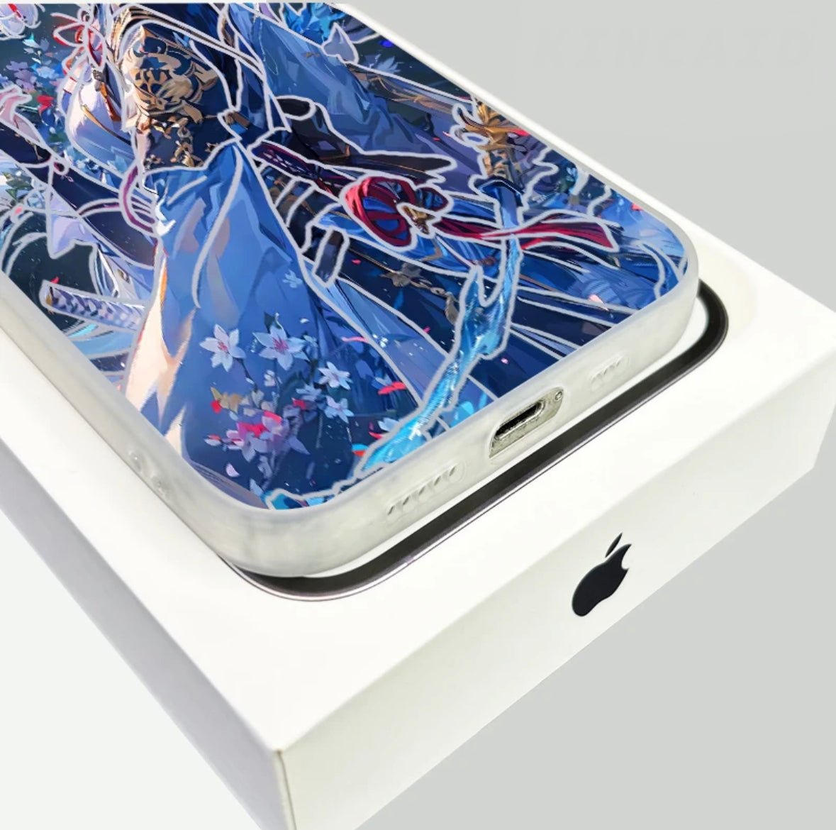 KAMISATO AYAKA ANIME PHONE CASE GENSHIN IMPACT - TSUKIYA