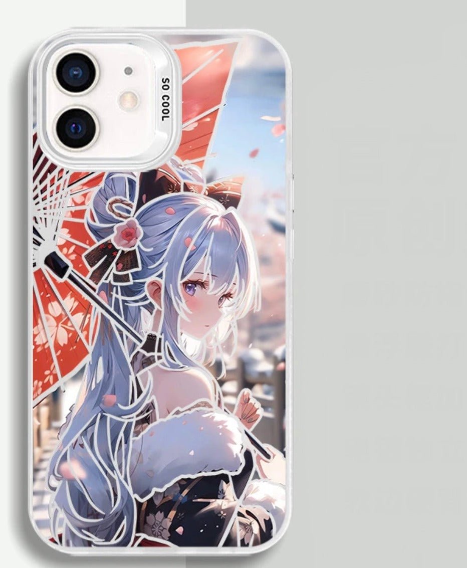 KAMISATO AYAKA ANIME PHONE CASE GENSHIN IMPACT - TSUKIYA