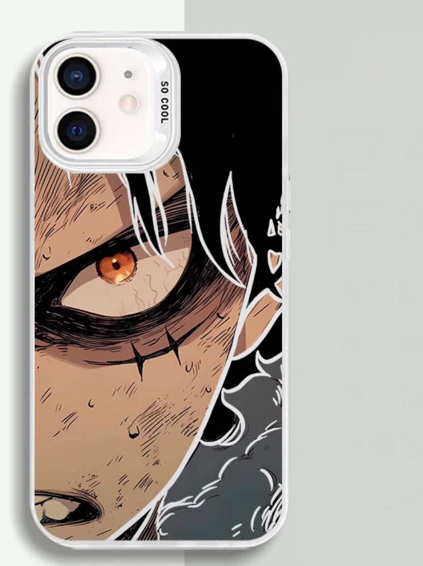 LUFFY HALF FACE ONE PIECE ANIME PHONE CASE - TSUKIYA