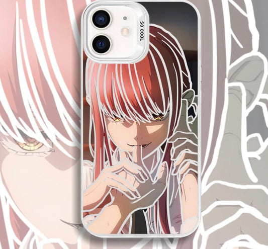 MAKIMA BITING CHAINSAW MAN ANIME PHONE CASE - TSUKIYA