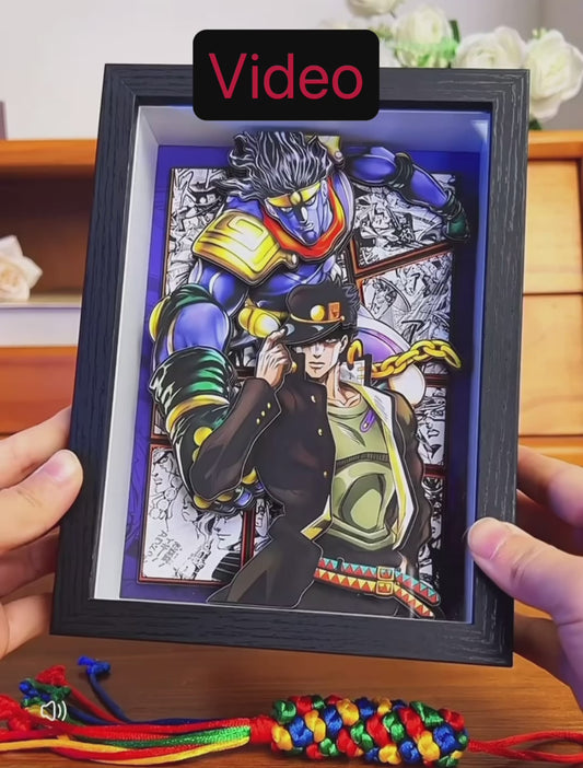 BUBU'S JOJO BIZARRE SHADOWBOXES 3D PICTURE FRAME