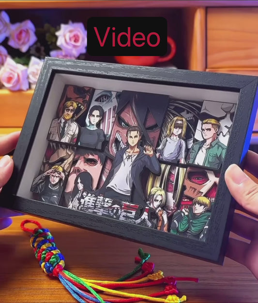 BUBU'S ATTACK ON TITAN SHADOWBOX 3D PICTURE FRAME