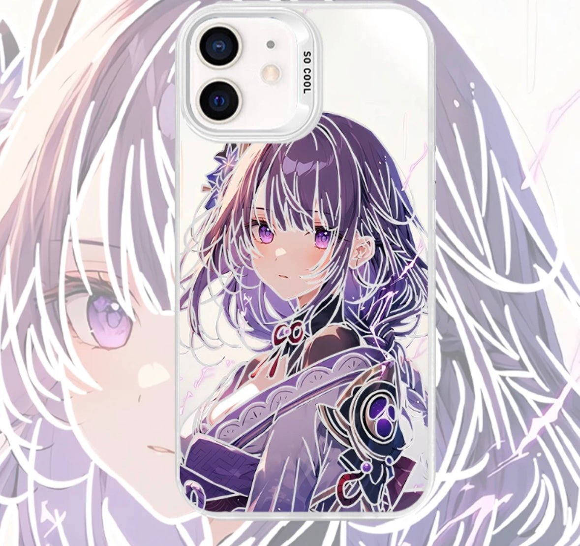 RAIDEN ANIME PHONE CASE GENSHIN IMPACT - TSUKIYA