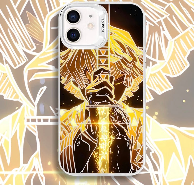 SHINING SWORD ZENITSU DEMON SLAYER ANIME PHONE CASE - TSUKIYA