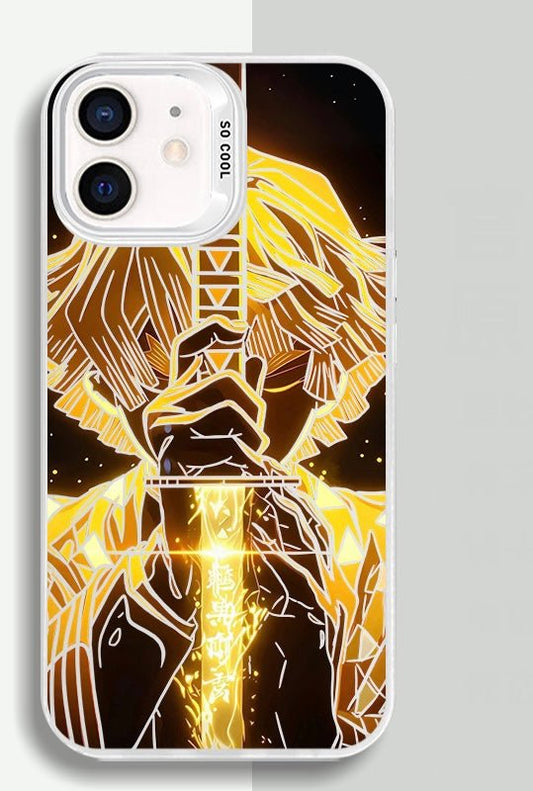 SHINING SWORD ZENITSU DEMON SLAYER ANIME PHONE CASE - TSUKIYA