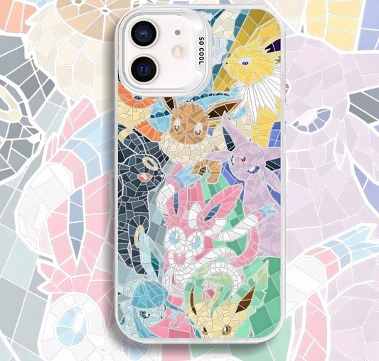 STAINED EVEE POKEMON ANIME PHONE CASE - TSUKIYA