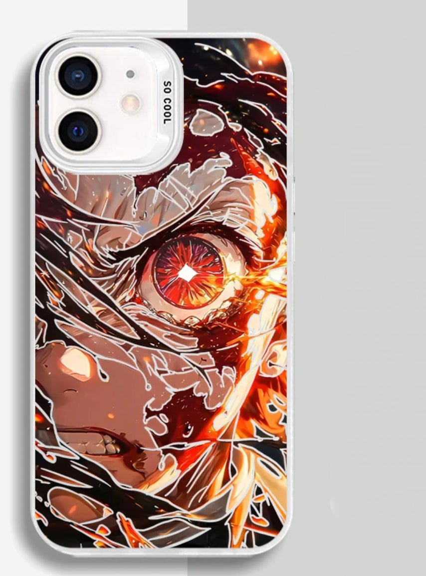 TANJIRO KAMADO EYE DEMON SLAYER ANIME PHONE CASE - TSUKIYA