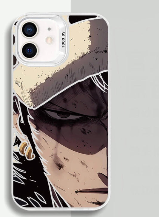 TRAFALGAR D LAW HALF FACE ONEPIECE ANIME PHONE CASE - TSUKIYA
