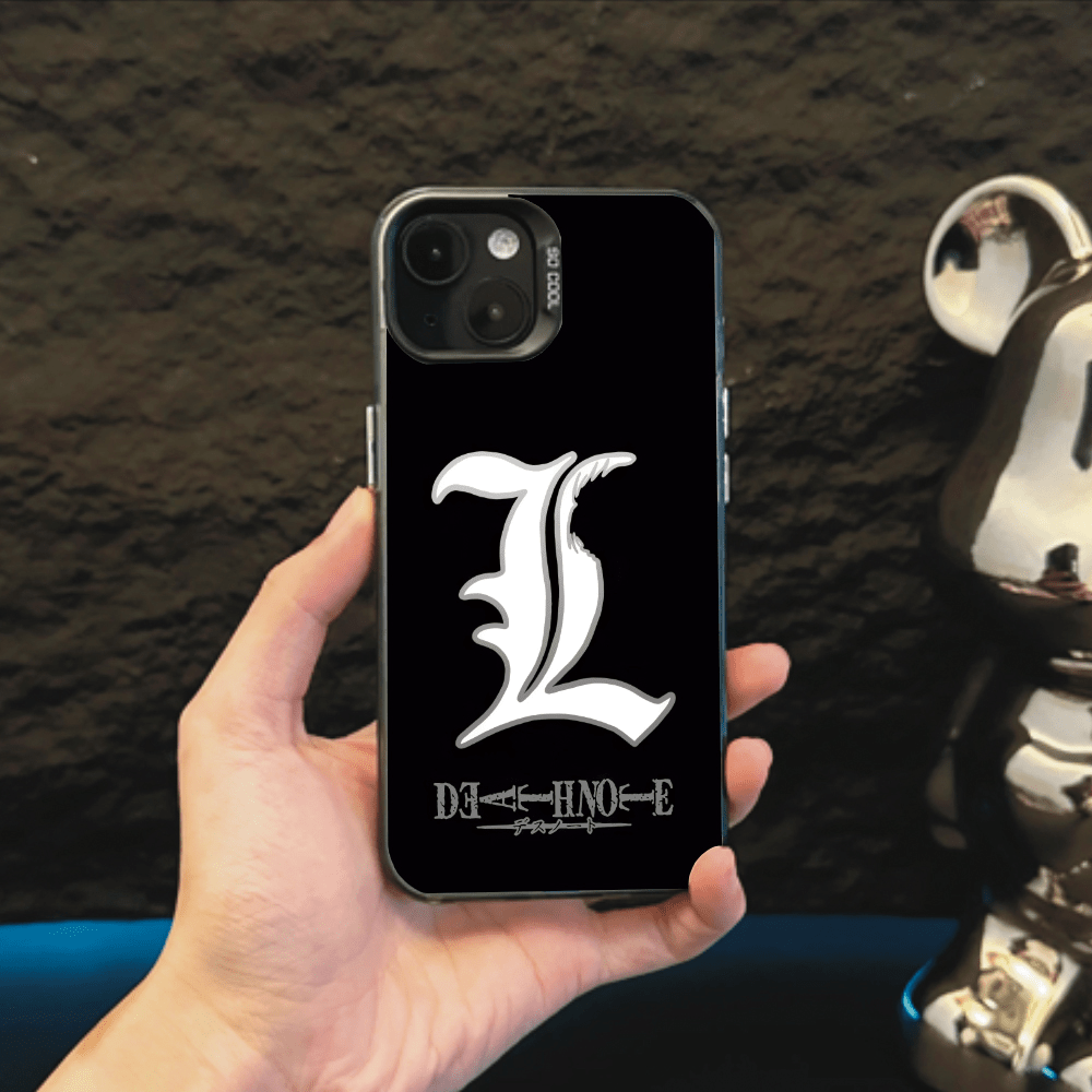 WHITE L DEATHNOTE ANIME PHONE CASE - TSUKIYA