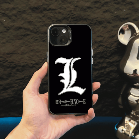 WHITE L DEATHNOTE ANIME PHONE CASE - TSUKIYA