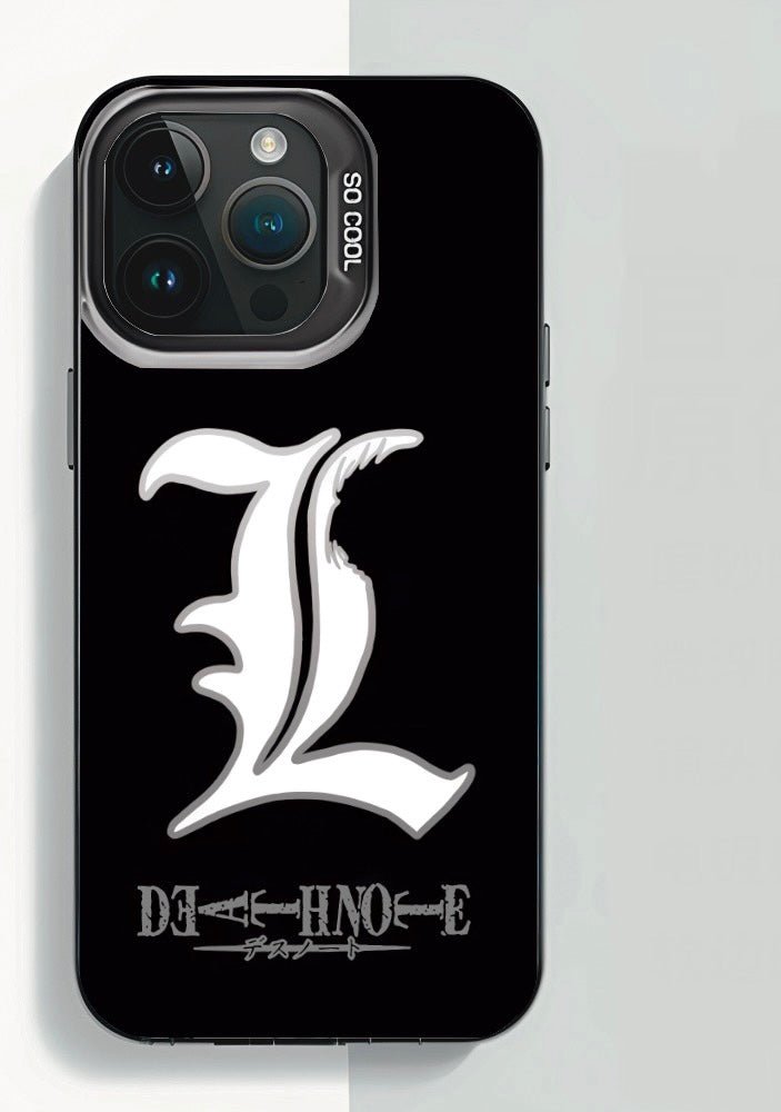 WHITE L DEATHNOTE ANIME PHONE CASE - TSUKIYA