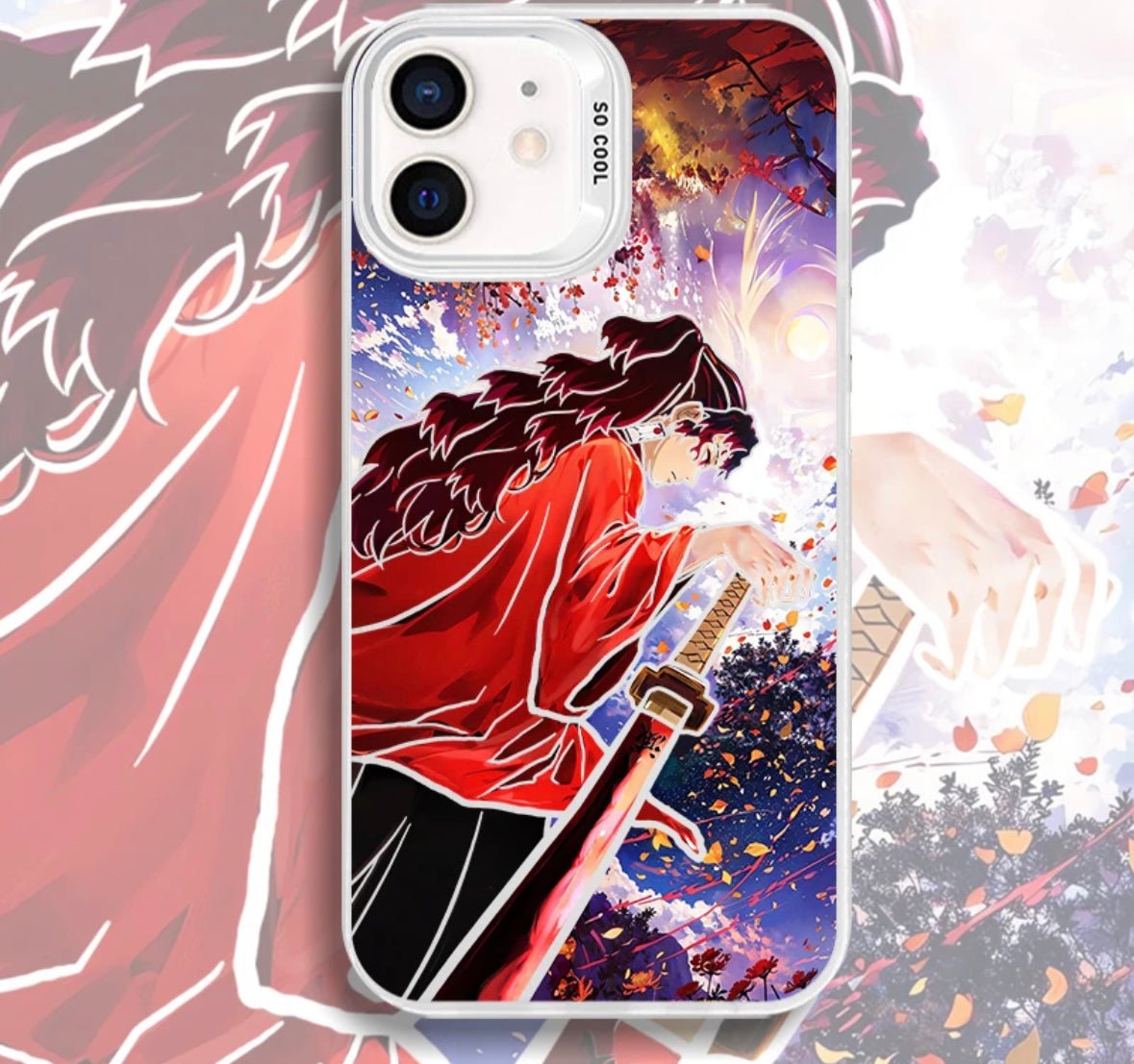 YORIICHI DEMON SLAYER ANIME PHONE CASE - TSUKIYA