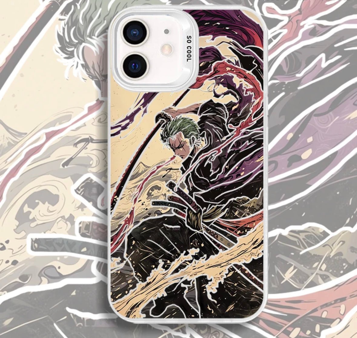 ZORO ANCIENT ONE PIECE ANIME PHONE CASE - TSUKIYA