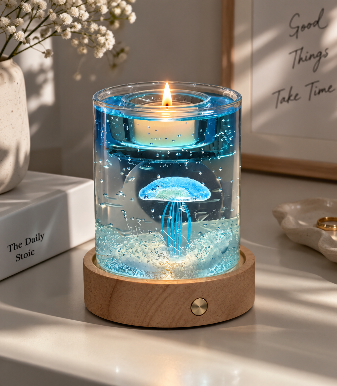 Jellyfish Gel Wax Candle Handmade