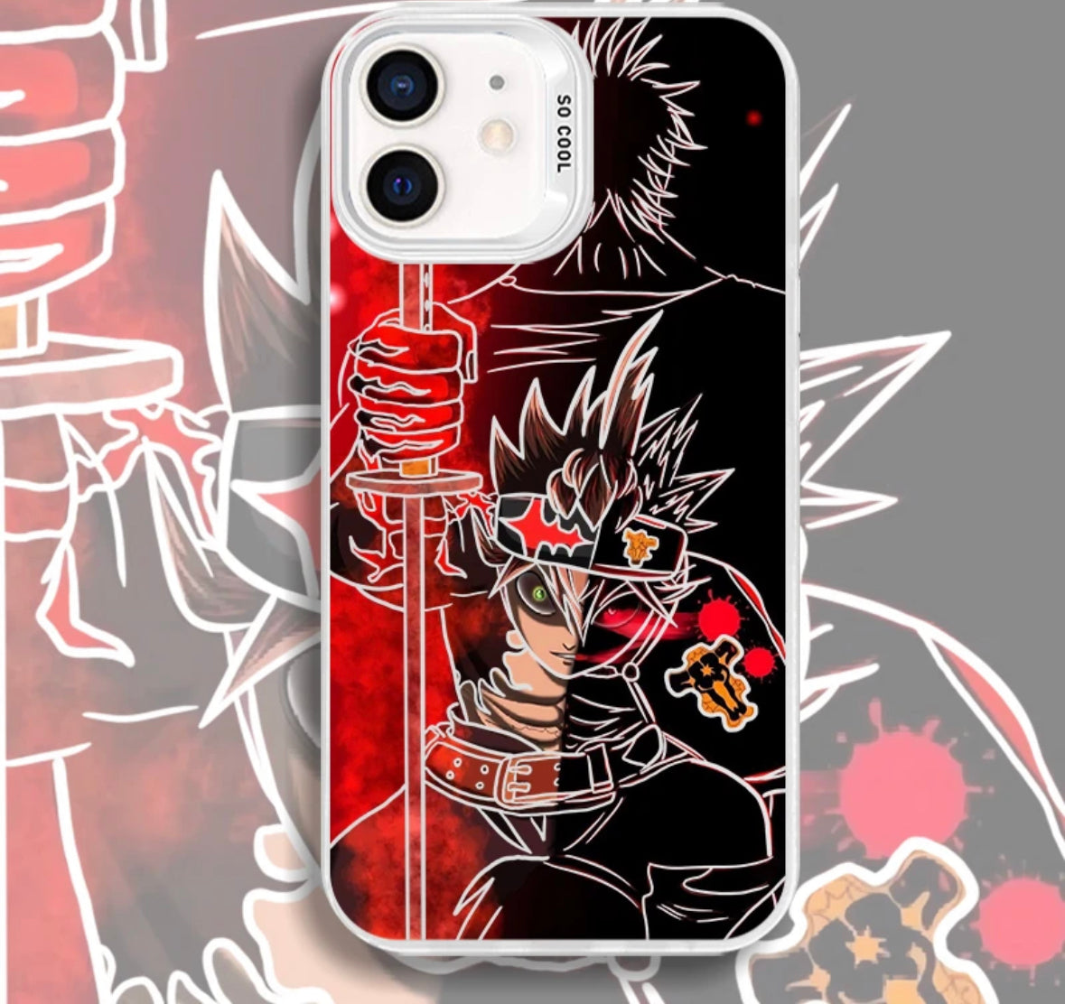 Asta Black Clover Anime Phone Case MagSafe Option