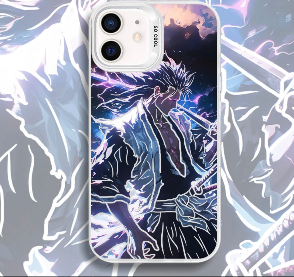 KENPACHI ZARAKI BLEACH ANIME PHONE CASE MAGSAFE OPTION