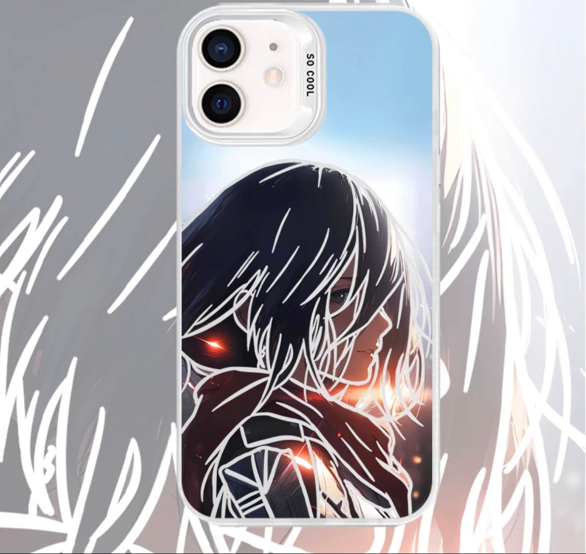 MIKASA ATTACK ON TITAN ANIME ANIME PHONE CASE MAGSAFE OPTION - TSUKIYA