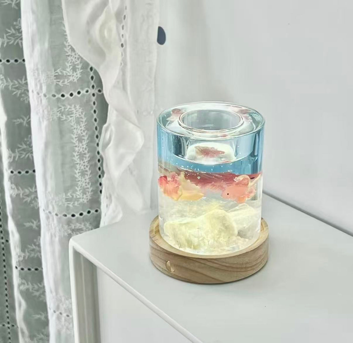 Ocean Fish Gel Wax Candle Handmade