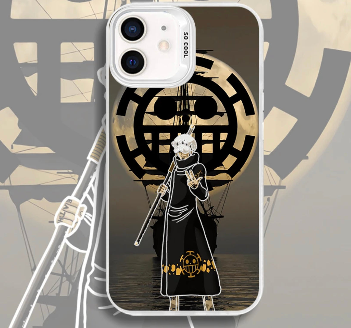 TRAFALGAR D LAW ONEPIECE ANIME PHONE CASE