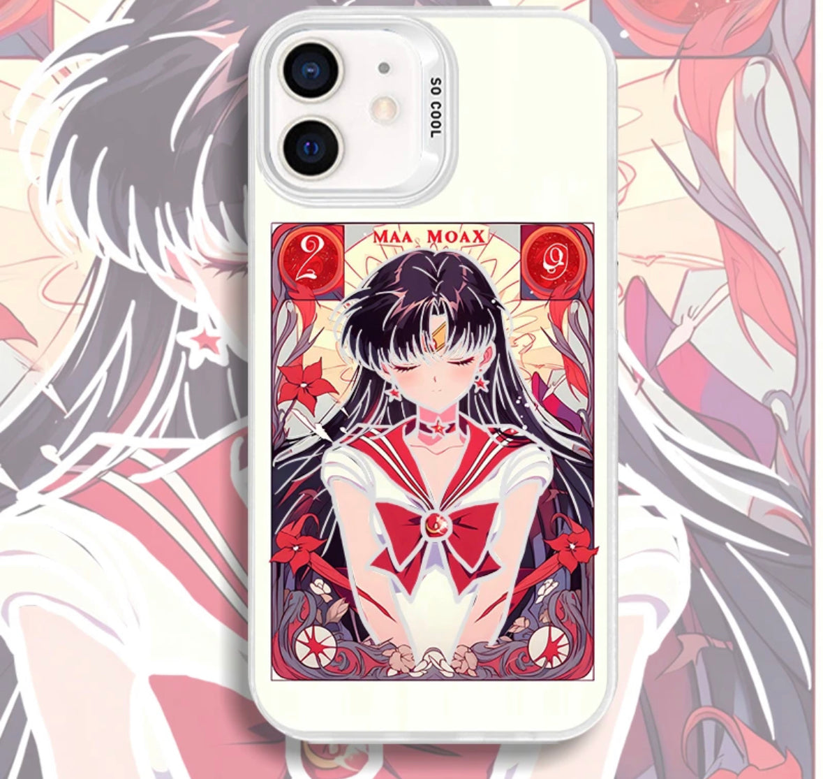 REI HINO SAILOR MARS SAILOR MOON ANIME PHONE CASE