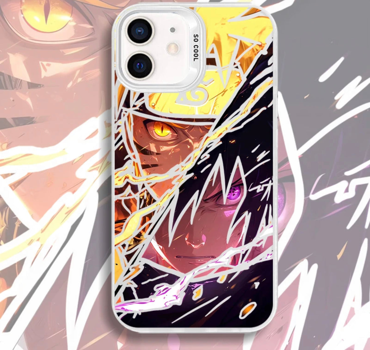 NARUTO SASUKE ANIME PHONE CASE MAGSAFE OPTION - TSUKIYA