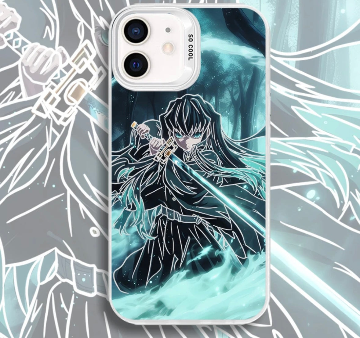 MUICHIRO TOKITO MIST FORM DEMON SLAYER ANIME PHONE CASE