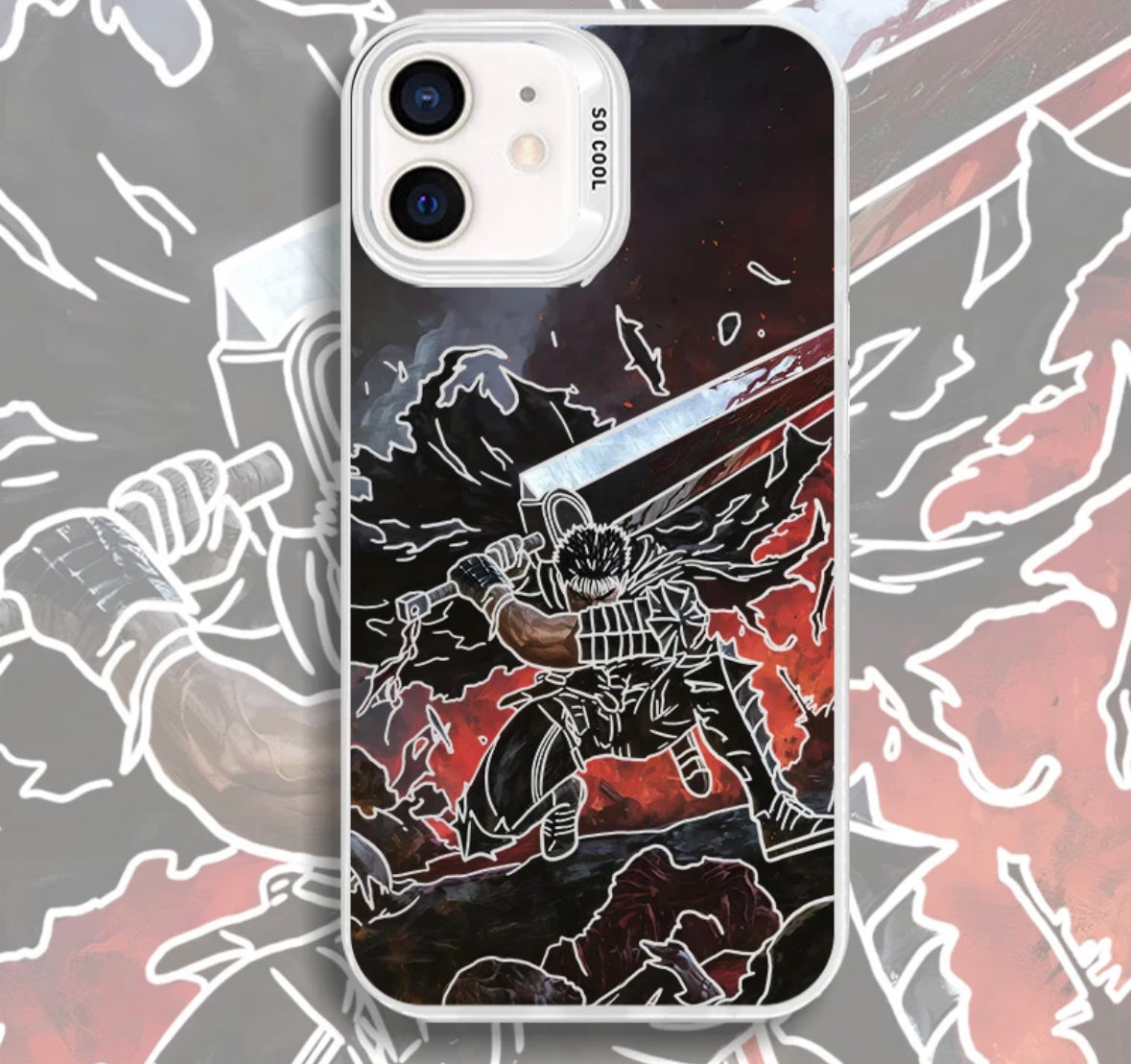 GUTS BERSERK ANIME PHONE CASE