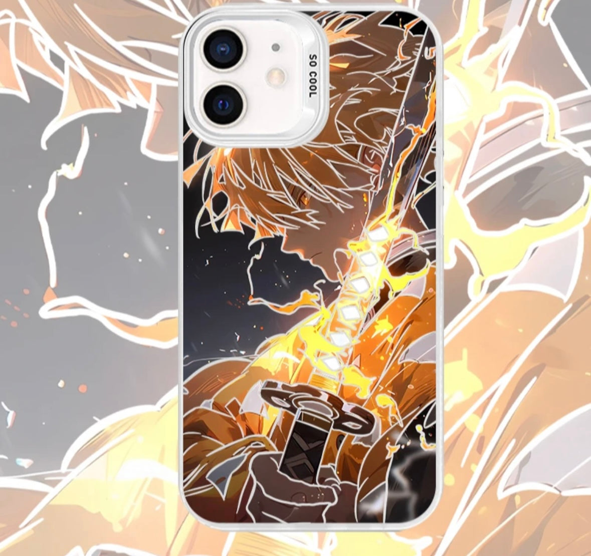 ZENITSU DEMON SLAYER ANIME PHONE CASE MAGSAFE OPTION - TSUKIYA